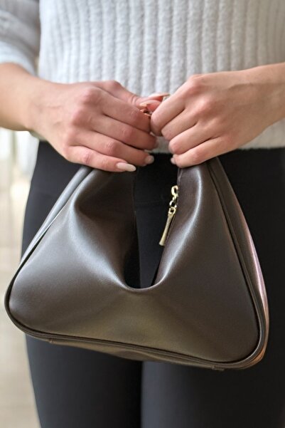 Aggu Bebe Non's Kadın Suni Deri Kahverengi El Ve Omuz Çantası Askılı Çok Fonk...