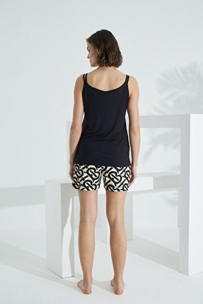 Etoile Καλοκαιρινό γυναικείο σορτς με λουράκι από μπαμπού 70011