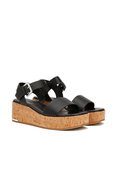 Dıvarese Siyah Kadın Sandalet
