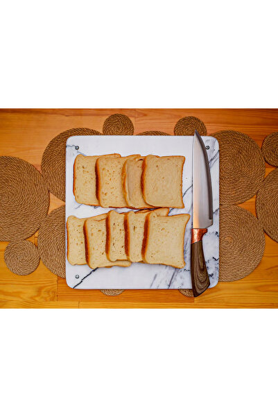 marbelix Elevia Lilac (White) Marble Cutting and Presentation Board 30X30