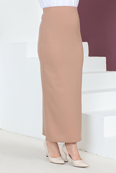 Tesettür Dünyası Ceruzaszoknya TSD00291 Mink