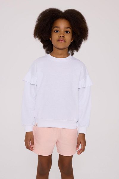 Tyess Basic Hanorac alb pentru fete BG Store