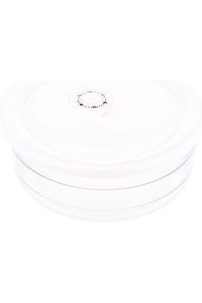 AKDC Glass Bowl W/Lid L(16CM) XW(16CM) XH(6CM) Transparent