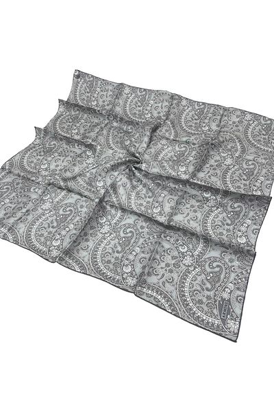 Armine Silk Scarf 2025 Summer - 9304-02 Gray Twill
