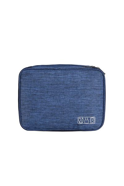 Choice DEEP BLUE Three layer sorting and storage bag, power bank, multifunctional data cable storage box
