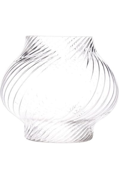 AKDC Glass Vase L(16CM) XW(16CM) XH(15CM) Transparent