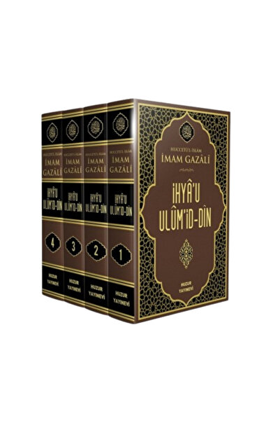 Huzur Yayınevi Ihya'u Ulüm'id Din 4 Kitap Takım