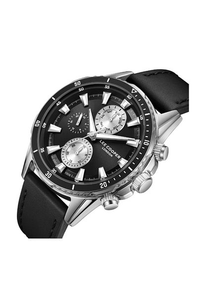 Lee Cooper Men Multi Function Black Dial Watch - LC08004.351