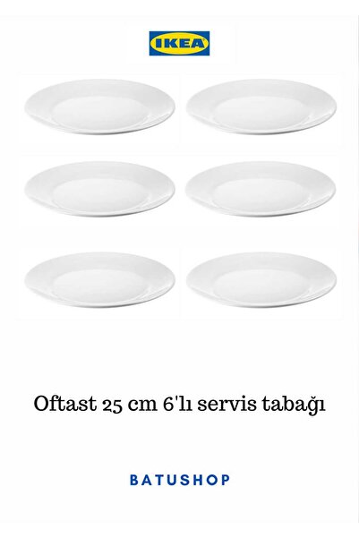 IKEA Oftast Glass Plate White, 25 cm