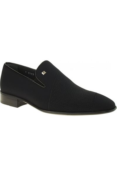 Fosco 8585 Black Satin Classic Shoes