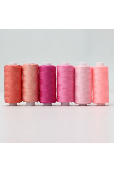 Choice XX-6YGS-2Z 6pcs/Pack Assorted Colors Sewing Thread Polyester Sewing Thread, For Domestic DIY Sewing