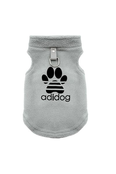 Choice L 4 Soft Fleece Dog Clothes for Small Dogs Pull Ring Design Spring Autumn Winter Warm Pet  Pullover