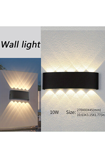 Choice Warm White 10W Black LED Wall Lamp Waterproof IP66 Indoor Outdoor Lamp  Garden Lights for Living Roo