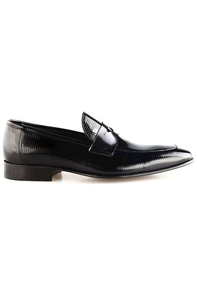 Fosco 8012 Black Patent Leather Men's Daily Classic Leather Shoes