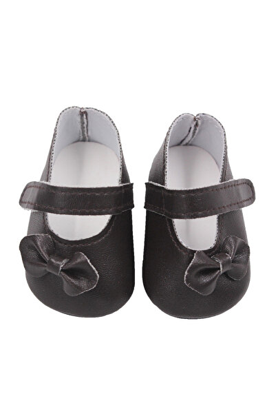 Choice حذاء دمية أسود بعقدة فيونكة مقاس 7 سم للبيع الساخن للدمى الأمريكية مقا...