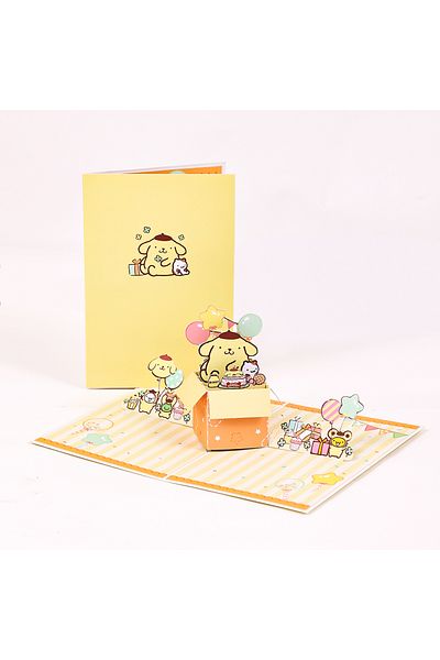 Choice CWH-061 Stitch Celebrate Birthday Greeting Card Creative Double Door Pop Up 3D Card Boojiboo & Angel
