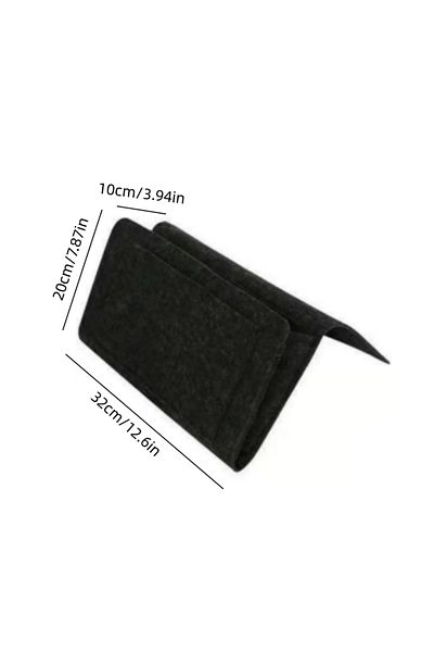 Choice Dark Grey 1pcs Felt Bedside Storage Organizer Anti-slip Bedside Bag Bed Sofa Side Hanging Couch Stor