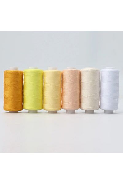 Choice Xx-6qs-1z 6pcs/pack Assorted Colors Sewing Thread Polyester Sewing Thread, For Domestic Diy Sewing A