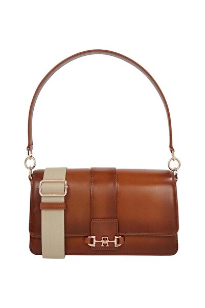 Tommy Hilfiger حقيبة كتف نسائية من الجلد التراثي CONV CROSS B