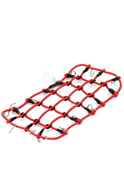 Choice Luggage Net Red Universal 6PCS/Set Simulated Decoration Suitcase Luggage Net Shovel for TRX4 Defende