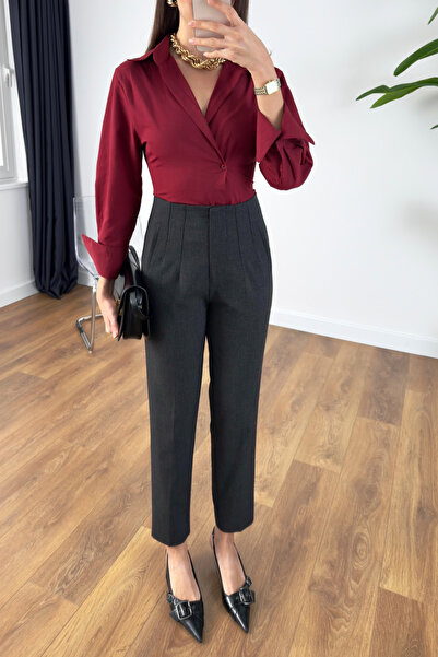 BİRCANÇİL Παντελόνι ZR Otte Black Melange Flat