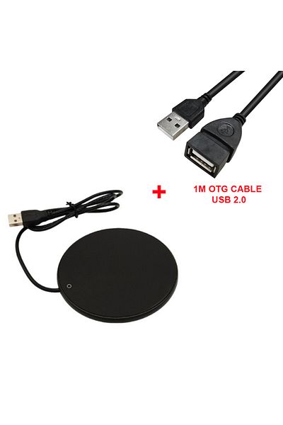Choice سخان أكواب القهوة مزود بكابل OTG باللون الأسود ووسادة تدفئة USB وسخان مياه وحليب وشاي كهربائي