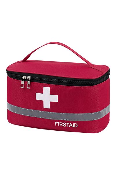 Choice Red Large Size Portable Medical Bag For Travel, Outdoor Storage, Health Bag, Medicine Box For Travel