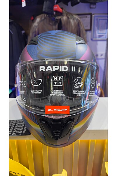 LS2 RAPID 2 OPTIK MAT MAVİ-MOR KASK