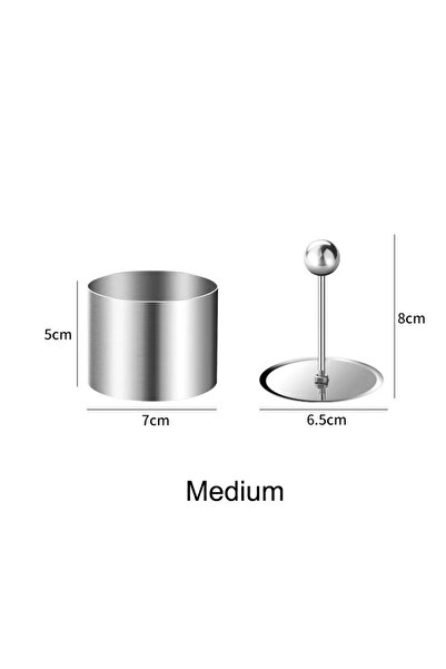 Choice قالب كرة الأرز الدائري المصنوع من الفولاذ المقاوم للصدأ مع أداة دفع كع...