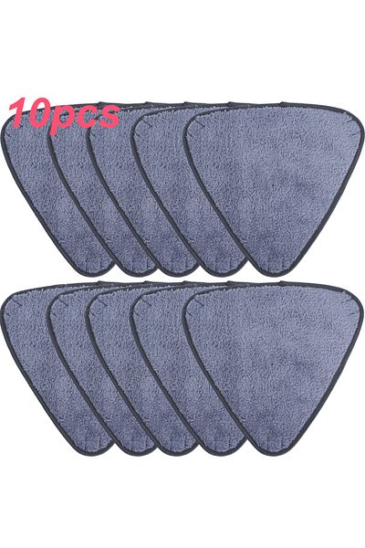 Choice1 10pcs 1/10pcs Triangle Microfiber Mop Pads Large Glass Microfiber Sweeping CleaningCloth Dust Mop Re