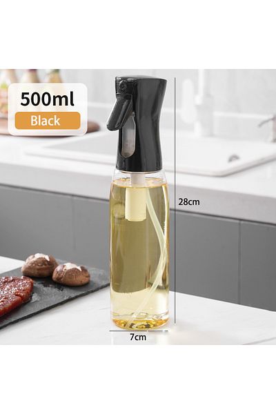 Choice Black 500ml 200/300/500ml Oil Spray Bottle Kitchen Baking Olive Oil Dispenser Camping Bbq Baking Sal