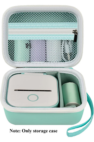 Choice حافظة صانع الملصقات الخضراء لجهاز Memoking T02/ لجهاز Phomemo M02/ M02...