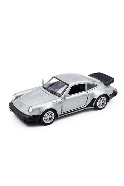 Choice1 Silver 1/36 Scale Porsche 911 Turbo Toy Car Model Alloy Diecast Retro Racing with Pull Back Scale Mo