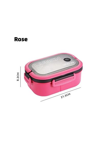 HOCOSHINE 2 Rose Cute Lunch Box For Kids Compartments Microwae Bento Lunchbox Children Kid School Outdoor Camp
