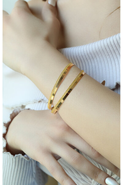 10 Gr 22 Ayar Simli Kibrit Çöpü Bilezik, 58-60-62-64-66-68 Beden