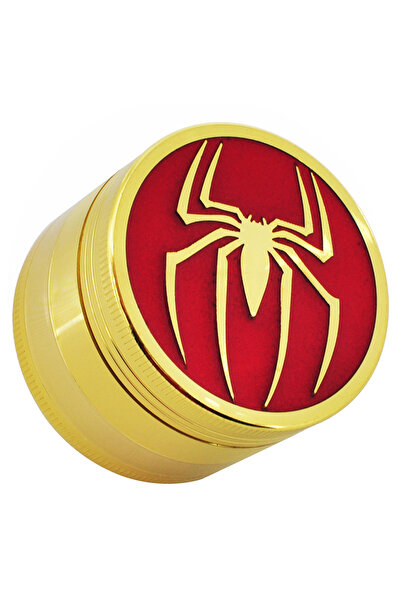 Choice Golden Gold Spider 4-layer 50MM Metal Herb Grinder Manual Hand Spice Pepper Mill Cutter Accessories