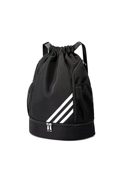 MORANO Waterproof Lightweight Foldable Sports Drawstring Backpack with Pocket for Travel, Sports, Fitness