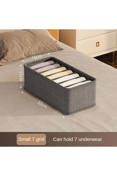 Choice L seven grid Cationic Underwear Storage Box - Multifunctional Drawer Organizer for Socks and Bras -
