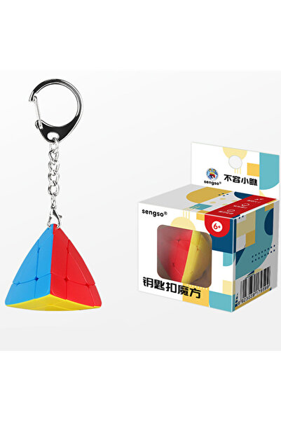 Choice سلسلة مفاتيح سي سينجسو 3 × 3 مكعب سحري صغير 3 × 3 برج الخبز السحري سلس...