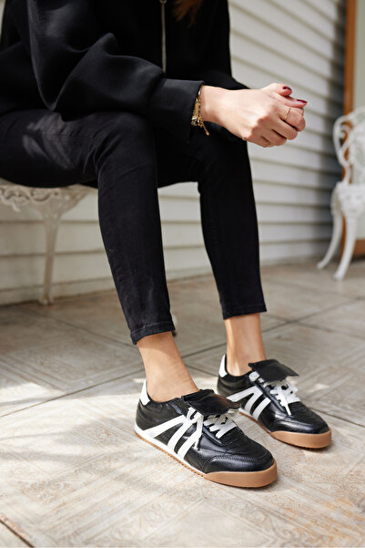 ANGELİNA JONES EDUARD ŽENSKE CRNE OBUĆE SA DETALJIMA ŠAVA S Patike