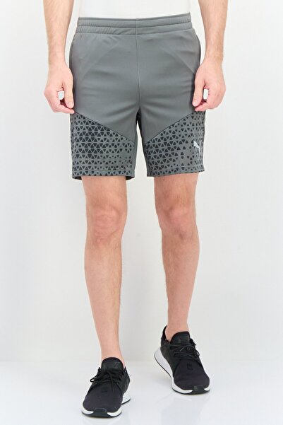 Puma شورت تدريب رياضي للرجال، رمادي