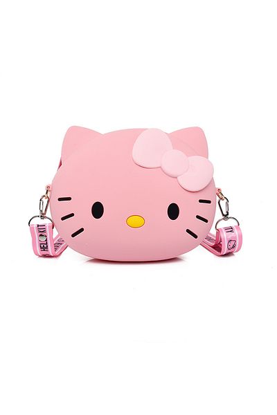 Miniso About19cm Pink 11cm/19cm Hello Kitty Crossbody Bags For Women Kawaii Messenger Bag Travel 3d Shoulde