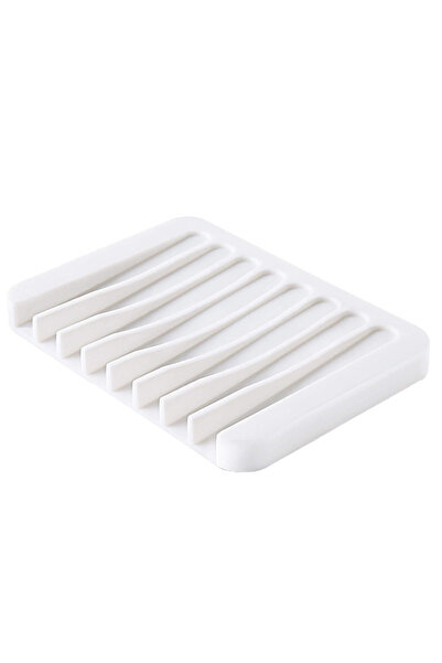 Choice 1/2 قطعة بيضاء عالية الجودة من السيليكون أطباق الصابون ذاتية التصريف ح...