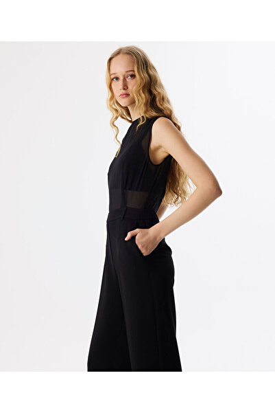 Twist Transparent Mix Jumpsuit