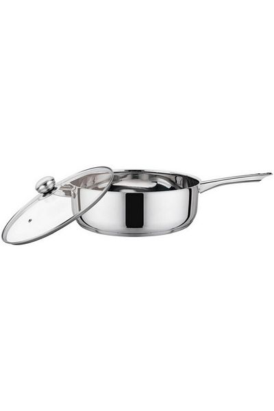 Parfait High Quality Stainless Steel Deep Frying Pan with Glass Lid 30 x 8.5cm