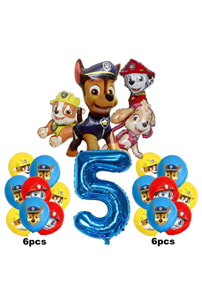 Choice مجموعة باو باترول 17 قطعة، 5 قطع، زينة عيد ميلاد كرتونية من باو باترول...