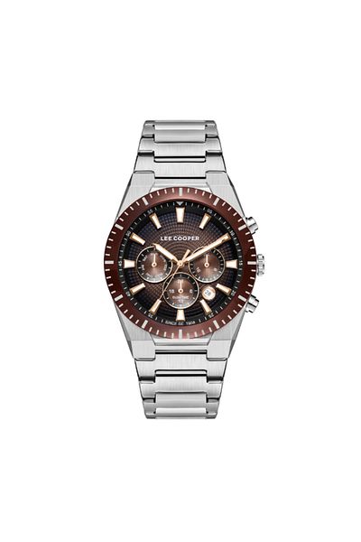 Lee Cooper Men Multi Function Dark Brown Dial Watch - LC08100.340
