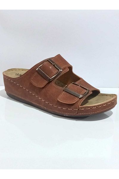 ARYAN 09-978 Ανατομικές Γυναικείες Παντόφλες Wedge Heel