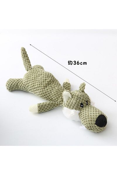 Choice Wolf Plush Cartoon Puppy Dog Toy Pet Dog Chew Squeak Toys For Small Dogs Teeth Grinding Pet Products