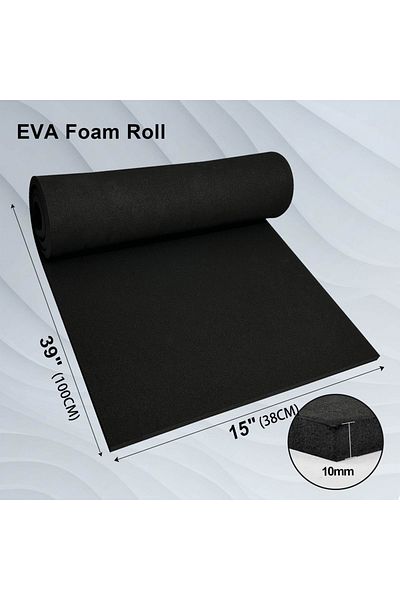 Choice Black-Thickness 10mm EVA Foam Roll Sponge Paper  2mm-10mm Thick 39"x15" DIY Cosplay Foam Sheet  Plia